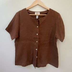 Vintage Talbots Linen Top